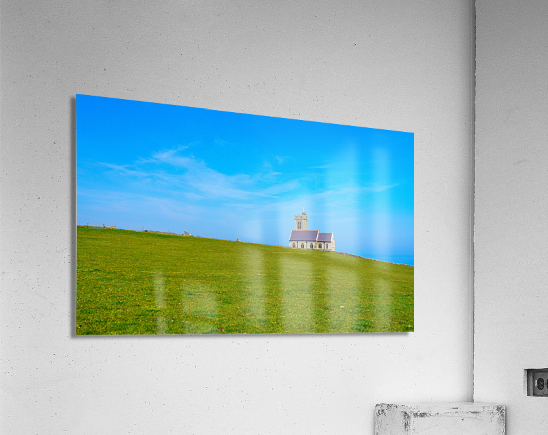 Old church on the Island of Lundy off Devon Acrylic Print