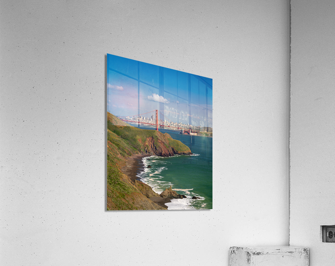 Marin Headlands and Golden Gate Bridge Acrylic Print