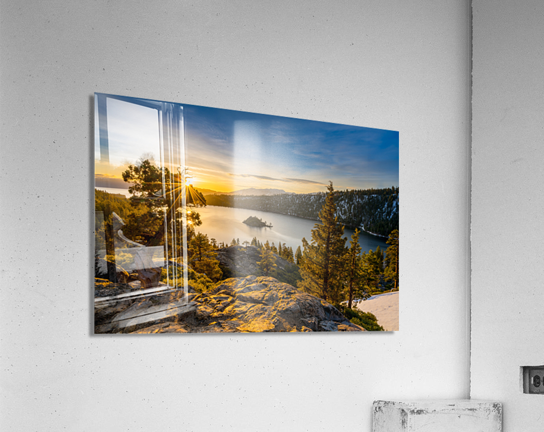 Sunrise over Emerald Bay on Lake Tahoe Acrylic Print