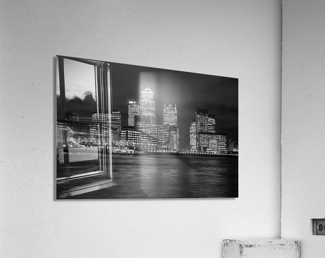Skyline of Canary Wharf in London Acrylic Print