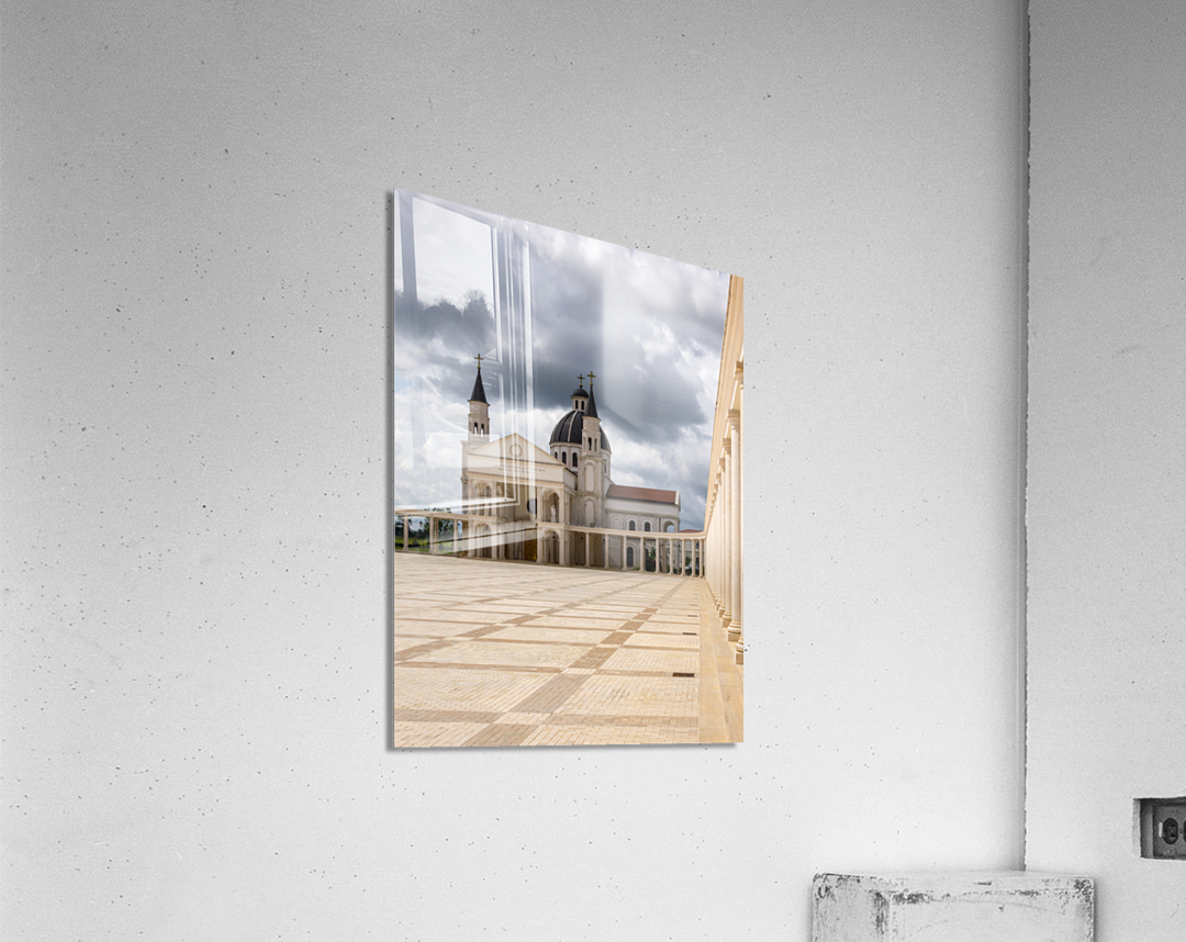 Plaza at Basilica of Mongomo in Equatorial Guinea Acrylic Print