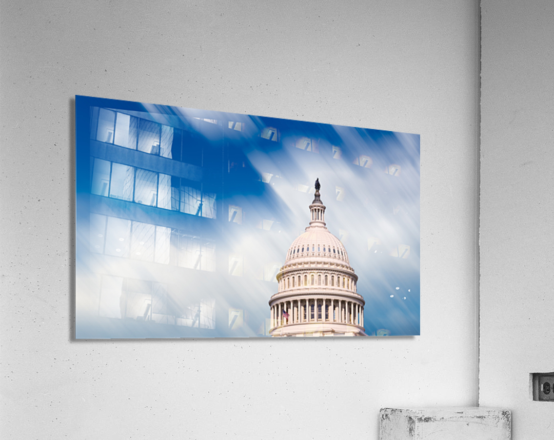 Congress capitol dome in Washington DC Acrylic Print