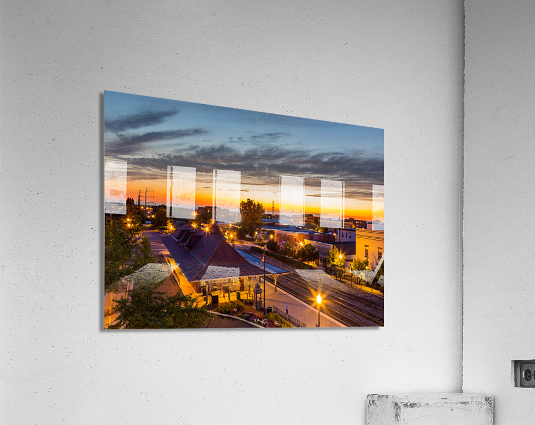 Railway station in Manassas Virginia Acrylic Print