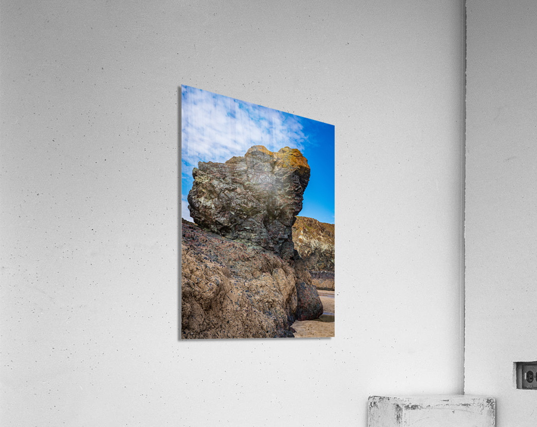 Unusual rock formation at Kynance Cove near the Lizard in Cornwa Acrylic Print