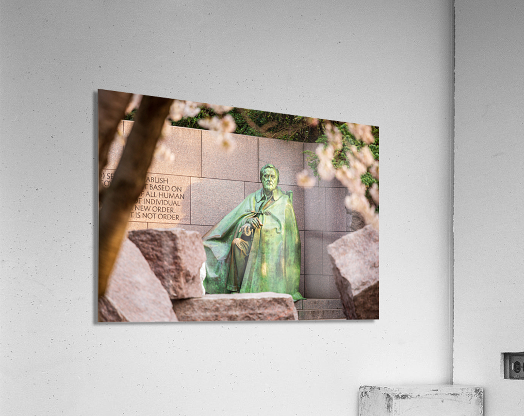 Statue at Roosevelt memorial Washington DC Acrylic Print
