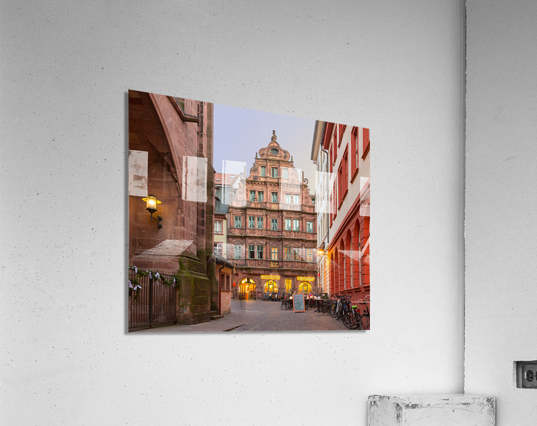 Ritter Hotel in old town of Heidelberg Germany Acrylic Print