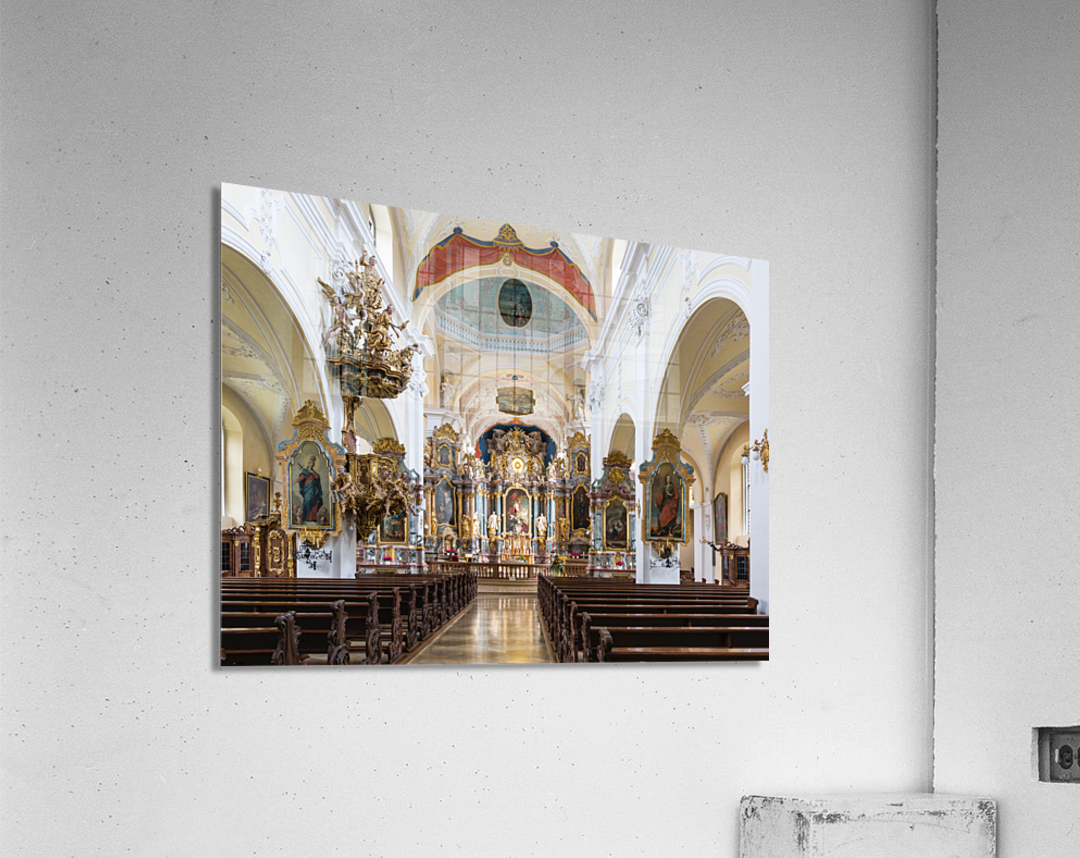Interior Parish Church Gerlachsheim Germany Acrylic Print