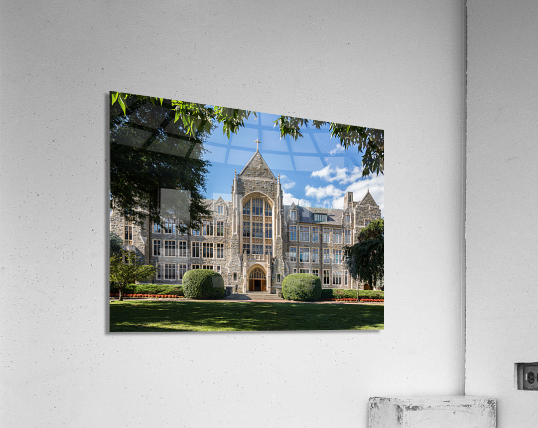 White Gravenor hall Georgetown University DC Acrylic Print