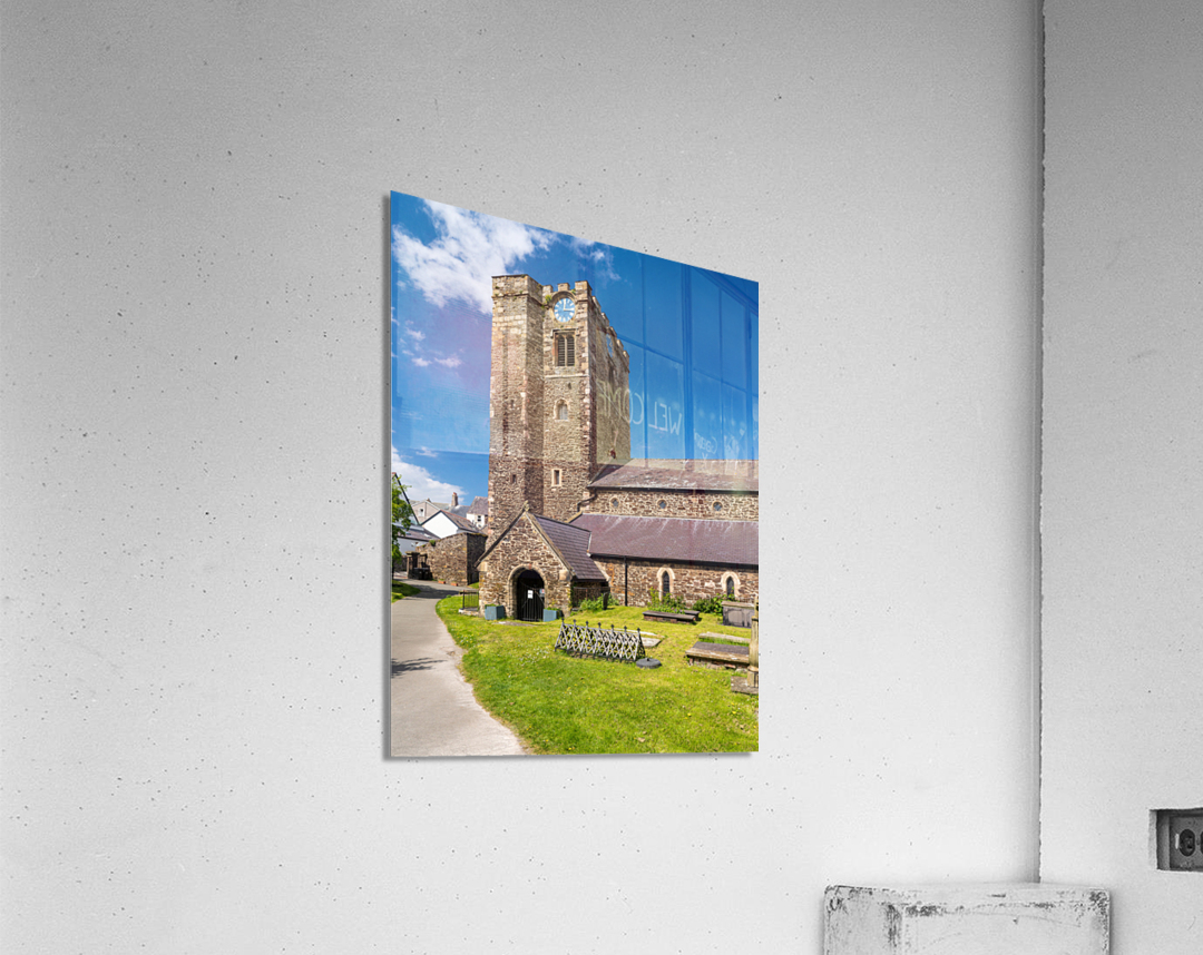 St Marys Church in historic Conwy in North Wales Acrylic Print