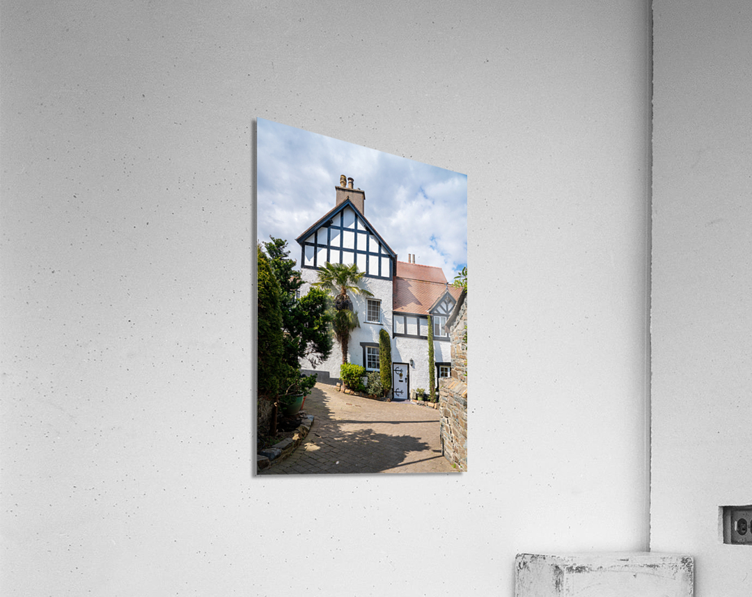 Pretty victorian home in the ancient city of Conwy in North Wale Impression acrylique