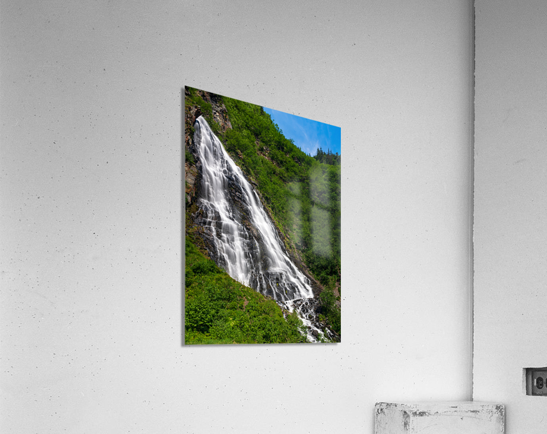 Dramatic waterfall of Horsetail Falls in Keystone Canyon Acrylic Print