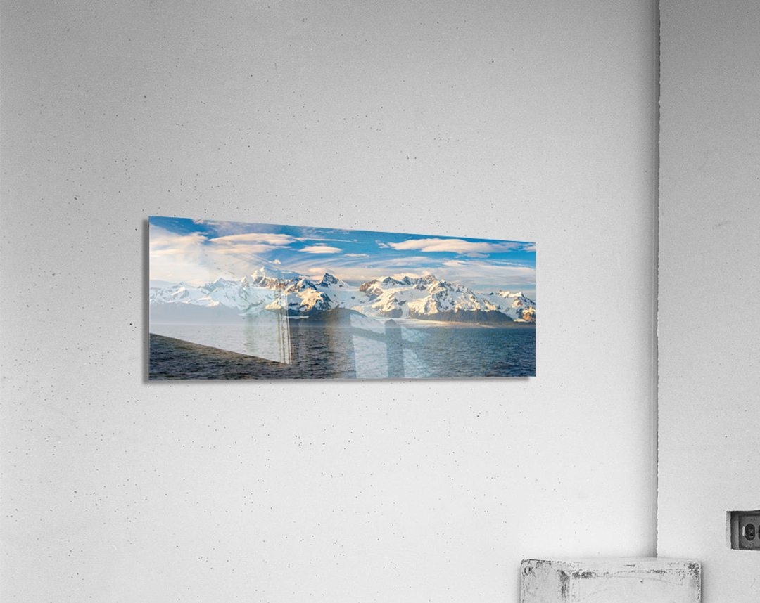 Sidelight on Mt Fairweather and the Glacier Bay National Park in Acrylic Print