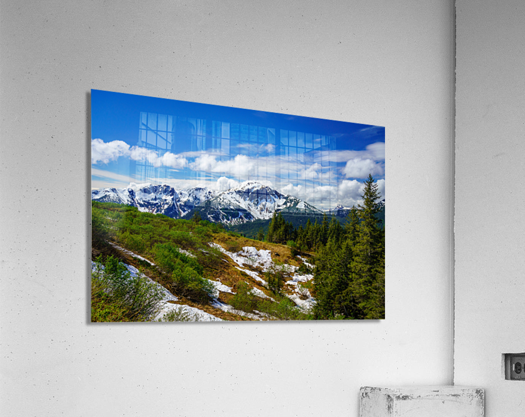 View from Mount Roberts toward Mt Bradley above Juneau Alaska Acrylic Print