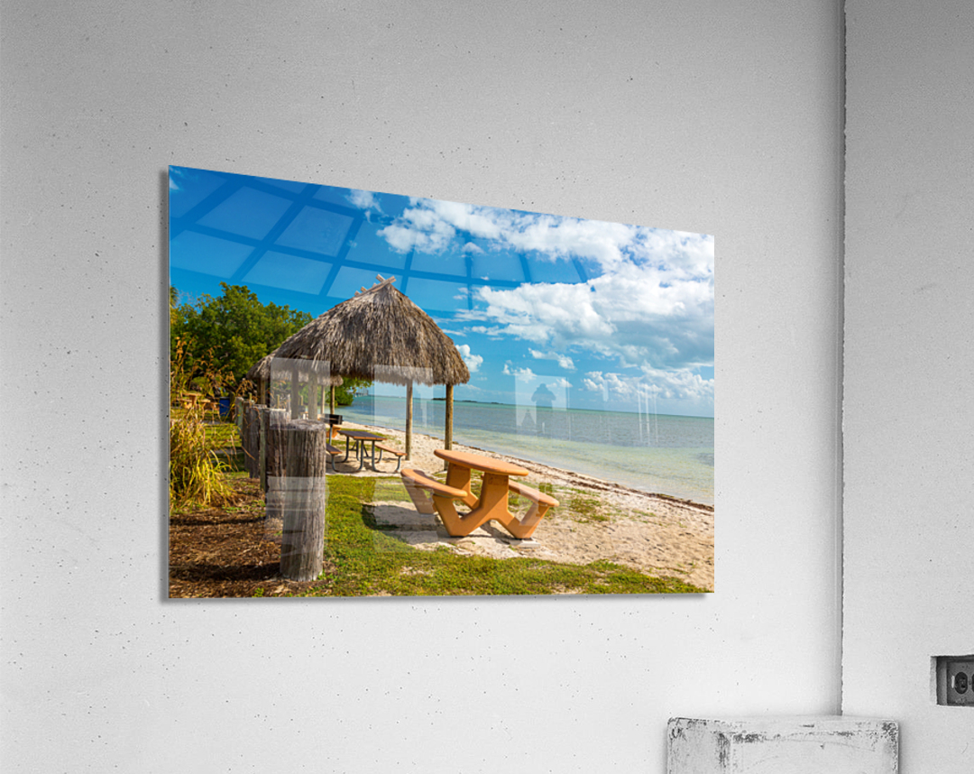 Florida Keys seven mile bridge rest area Acrylic Print