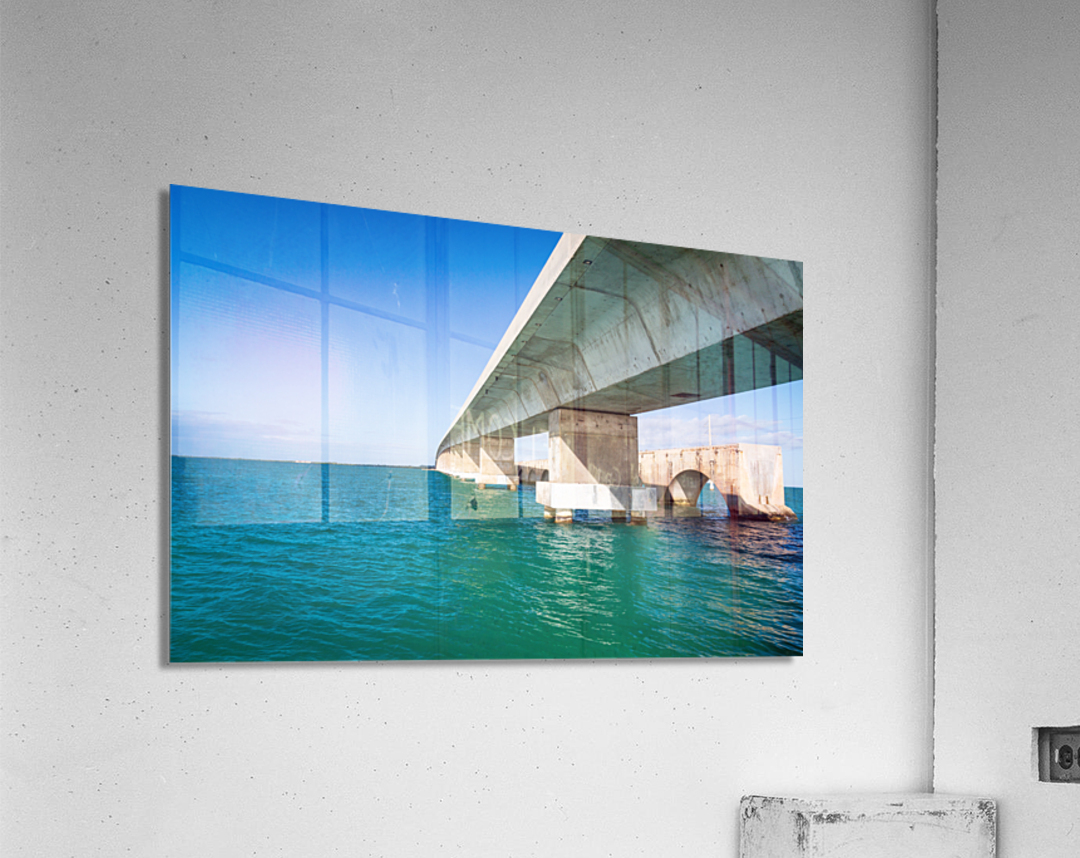 Florida Keys bridge and heritage trail Impression acrylique