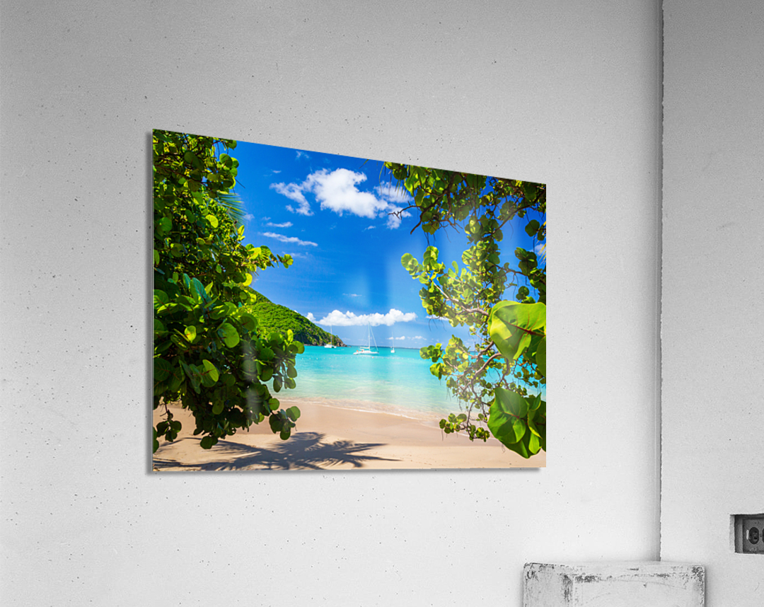 Glorious beach at Anse Marcel on St Martin Acrylic Print