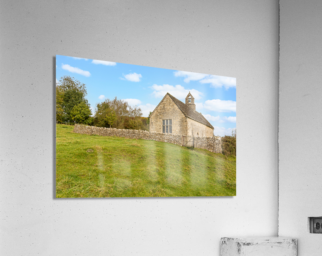 Exterior of St Oswald parish church Widford Acrylic Print