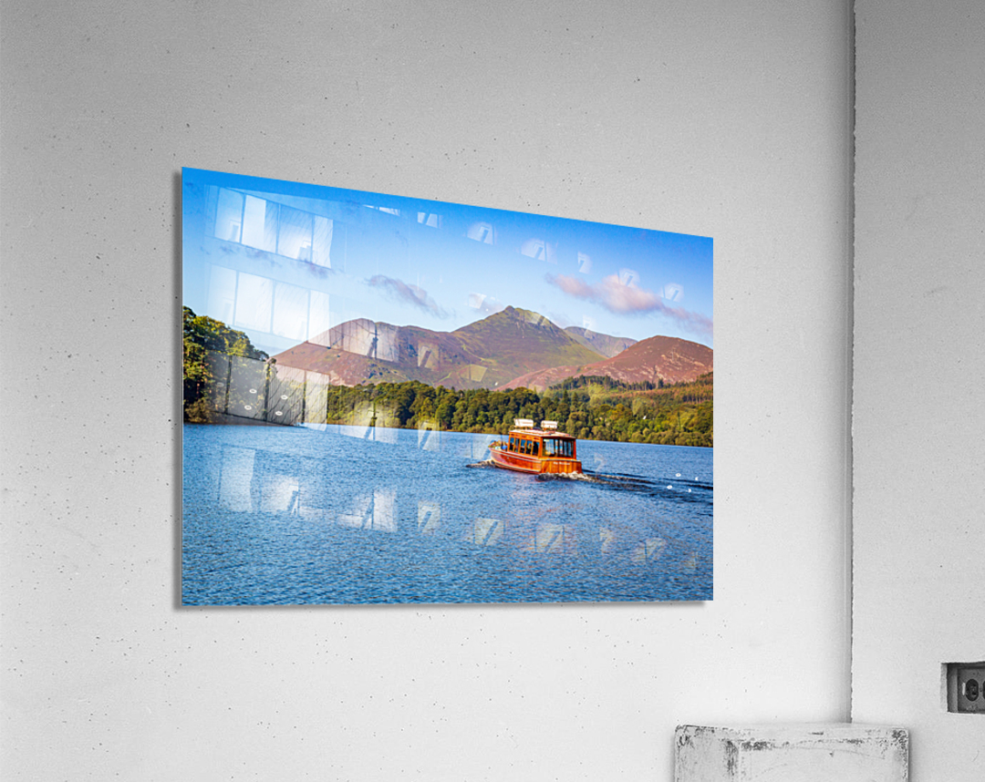 Lady Derwentwater on Derwent Water in Lake District Acrylic Print