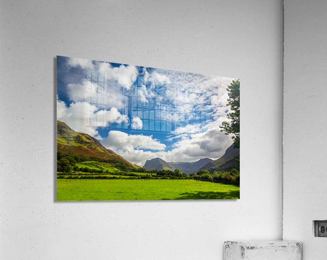 Sheep graze near Buttermere Lake District Acrylic Print