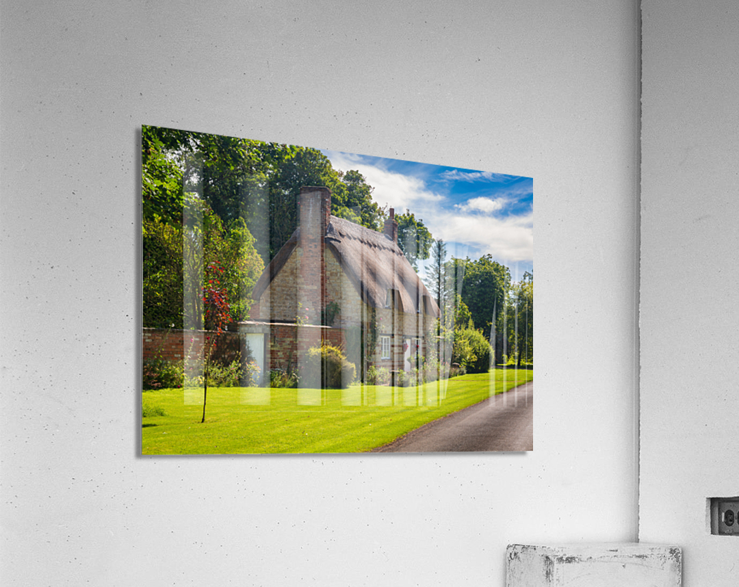 Old cotswold stone house in Honington Acrylic Print