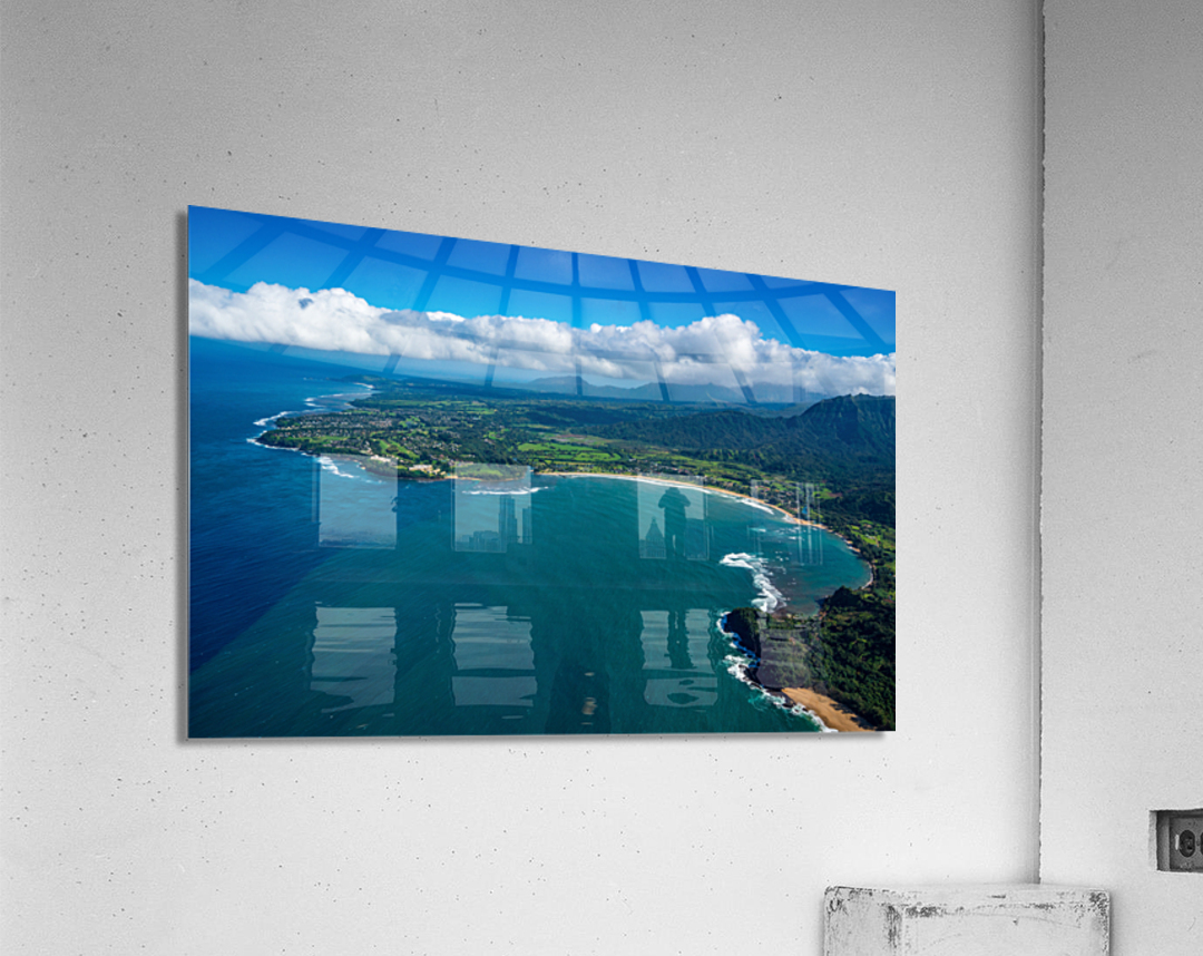 Garden Island of Kauai from helicopter Acrylic Print