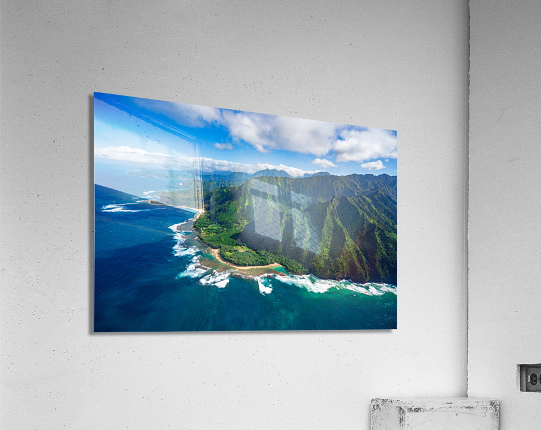 Garden Island of Kauai and Kee Beach Acrylic Print