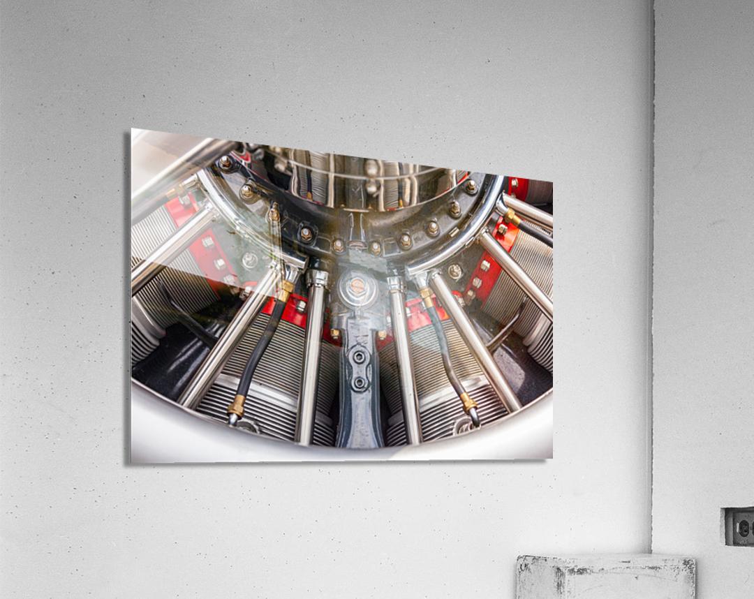 American AT-6 Texan engine Impression acrylique