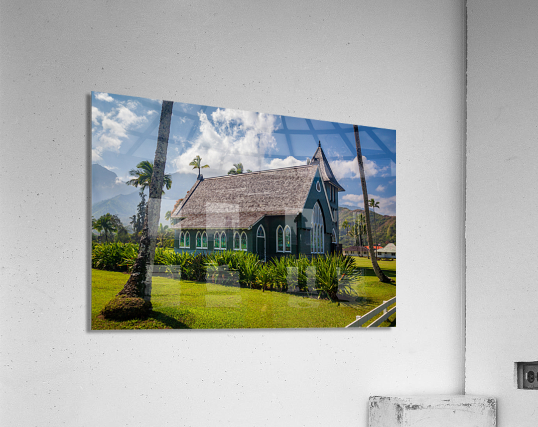 Mission Church in Hanalei Kauai Acrylic Print