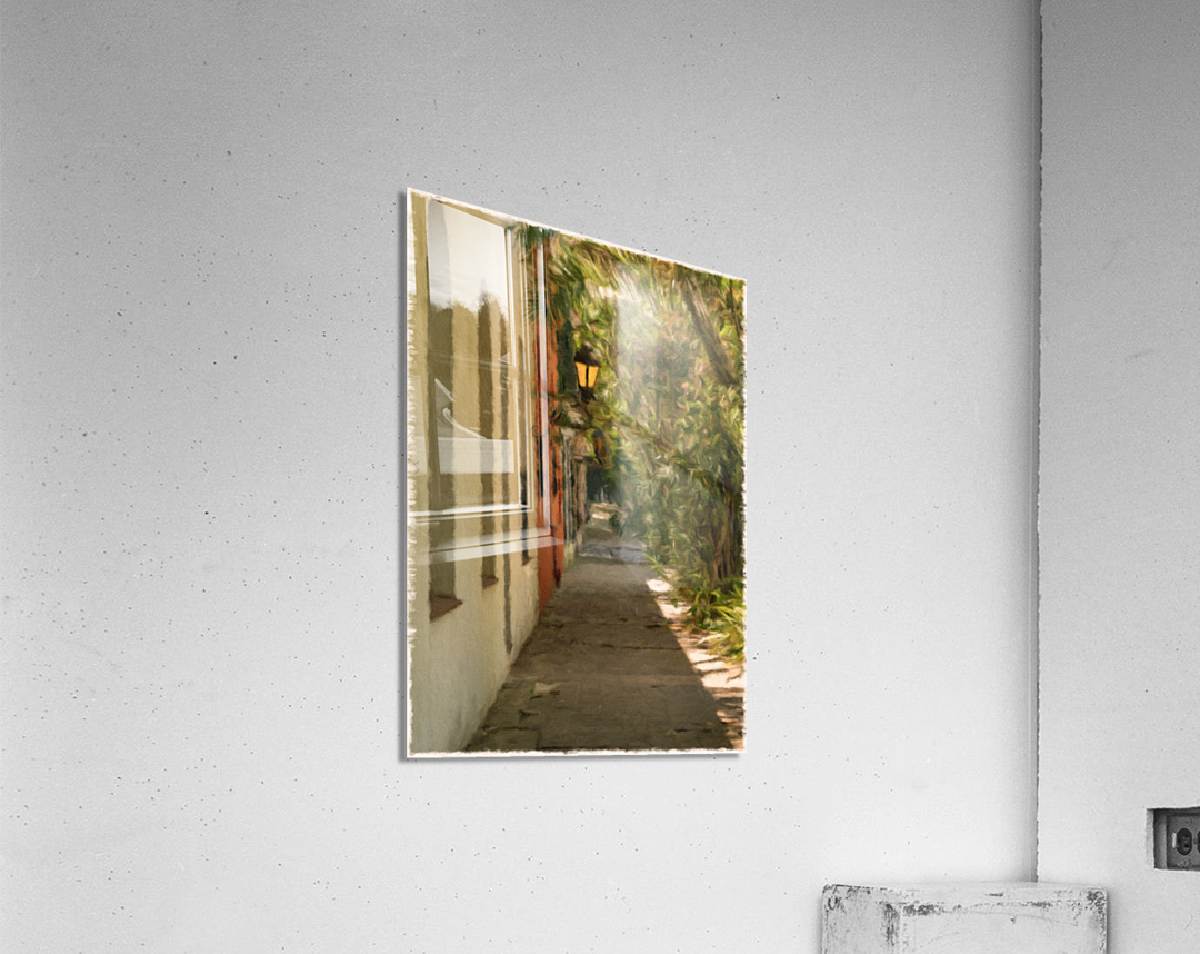 Street lamp in Unesco historical town of Colonia del Sacramento Acrylic Print