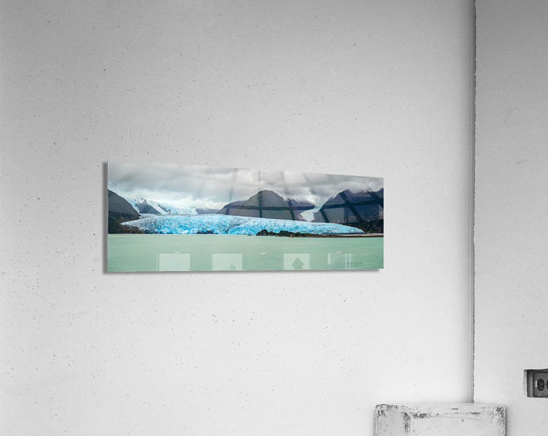 Panorama of Amalia Glacier in Patagonia from Viking cruise ship Acrylic Print