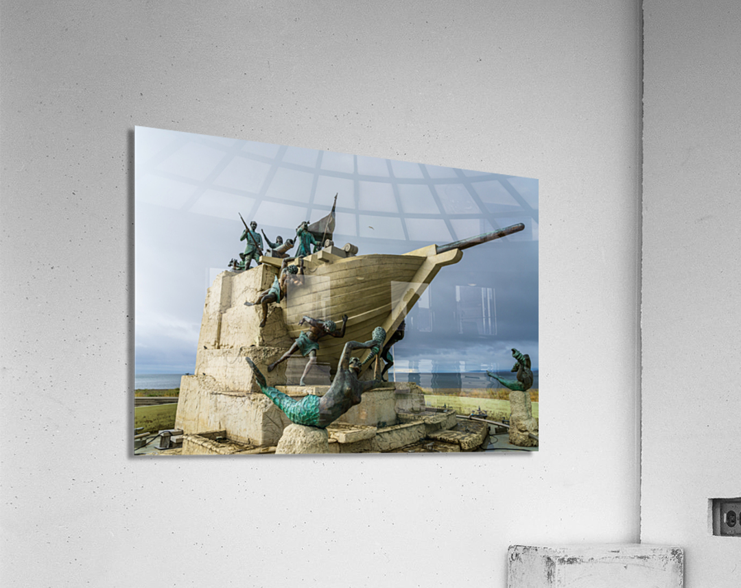 Mariners Monument to Magellan on seafront in Punta Arenas Chile Acrylic Print