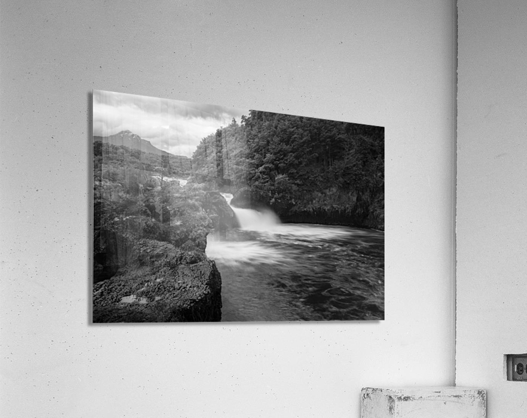 Petrohue falls and cascade by the Osorno volcano in Chile Acrylic Print