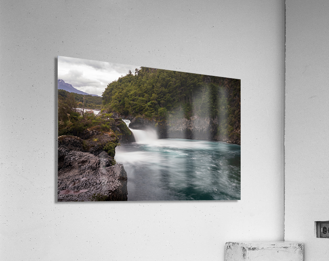 Petrohue falls and cascade by the Osorno volcano in Chile Acrylic Print