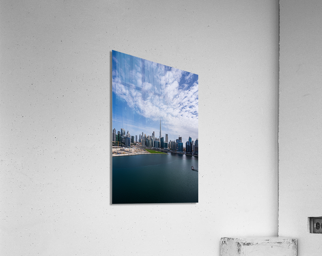 Offices and apartments of Dubai Business Bay with Downtown distr Acrylic Print