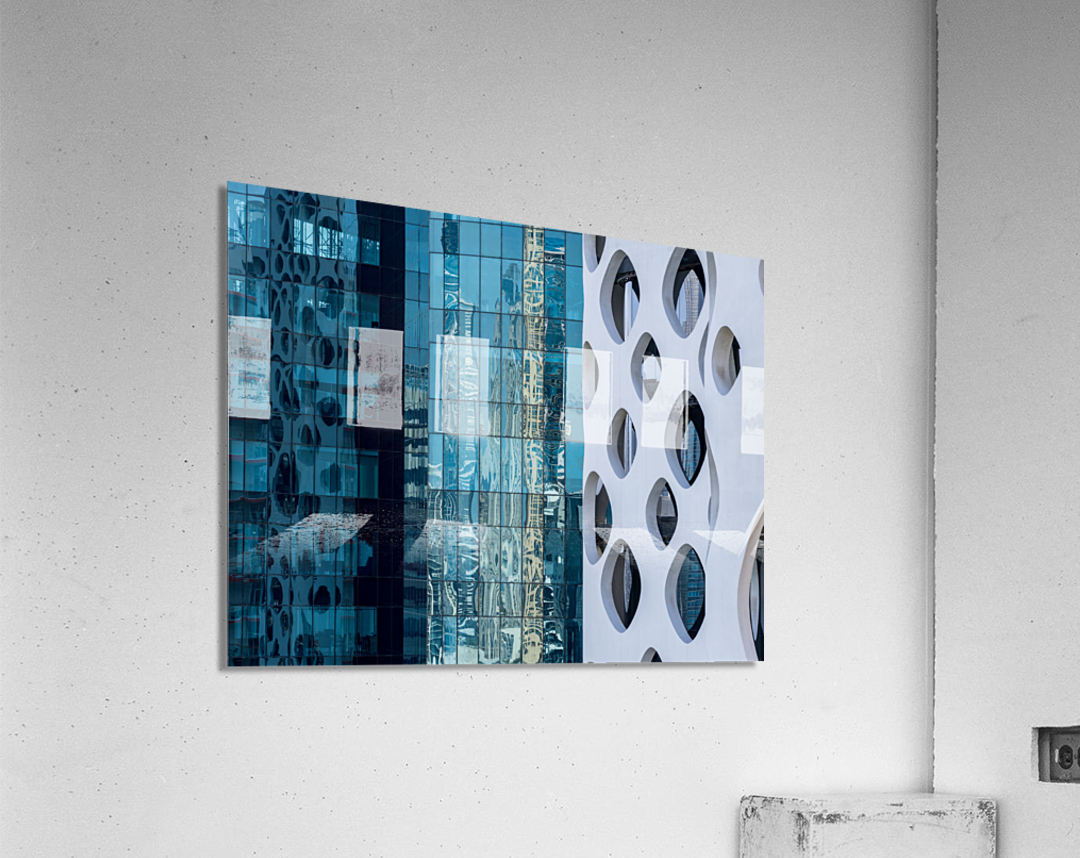 Detail of different designs on apartments in Business Bay Dubai Acrylic Print