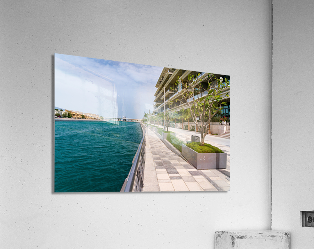 Modern apartments on the Dubai Canal close to Jumeirah beach Acrylic Print