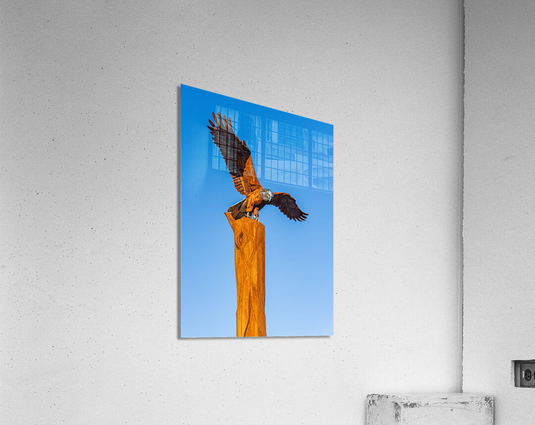 Eagle Landmark sculpture in Riverside Park La Crosse Wisconsin Acrylic Print