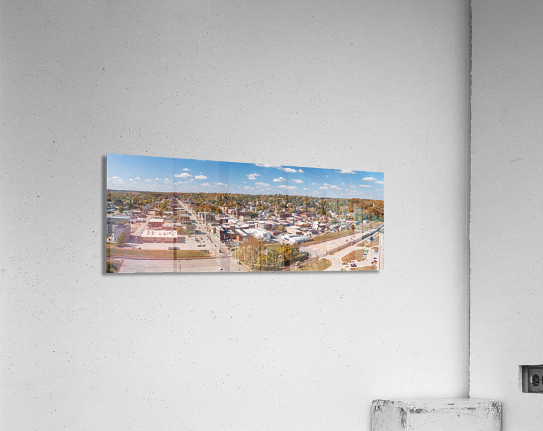 Townscape of Hannibal in Missouri  home of Mark Twain Acrylic Print