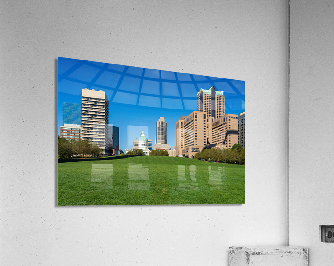 Old Courthouse in St Louis Missouri seen across green lawn Acrylic Print