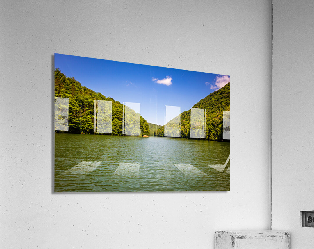 Calm view down Cheat Lake Morgantown Acrylic Print