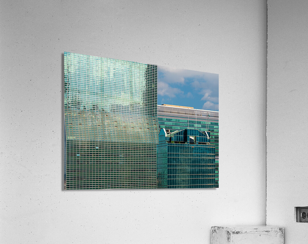 Hundreds of office windows in New York skyscraper Acrylic Print