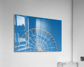 White ferris wheel on Steel Pier in Atlantic City  Impression acrylique