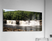Three distinct waterfalls at High Falls of Cheat  Acrylic Print