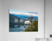 GoldBelt tram suspended above the city of Juneau Alaska  Impression acrylique