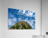 Old Fortress of Corfu against blue sky  Acrylic Print
