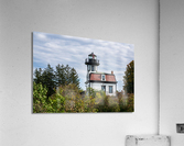 Old Colchester Reef lighthouse in Shelburne  Impression acrylique
