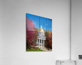 Gold dome of Vermont State House in Montpelier  Impression acrylique