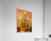 Painting of ornately decorated christmas tree  Impression acrylique