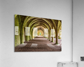 Cellarium at Fountains Abbey ruins in Yorkshire England  Impression acrylique