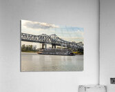 Paddle Steamer American Queen departs from Natchez Mississippi  Acrylic Print